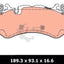 Roadhouse Brake Pads Front Mercedes S600 W221