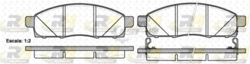 Roadhouse Brake Pads Front Mitsubitshi