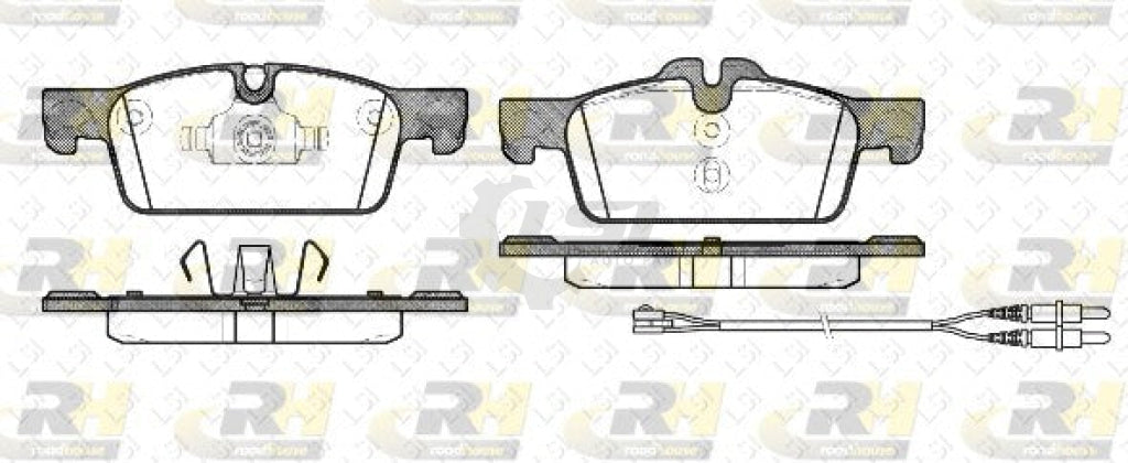 Roadhouse Brake Pads Front Peugeot 508 With 1 Sensor