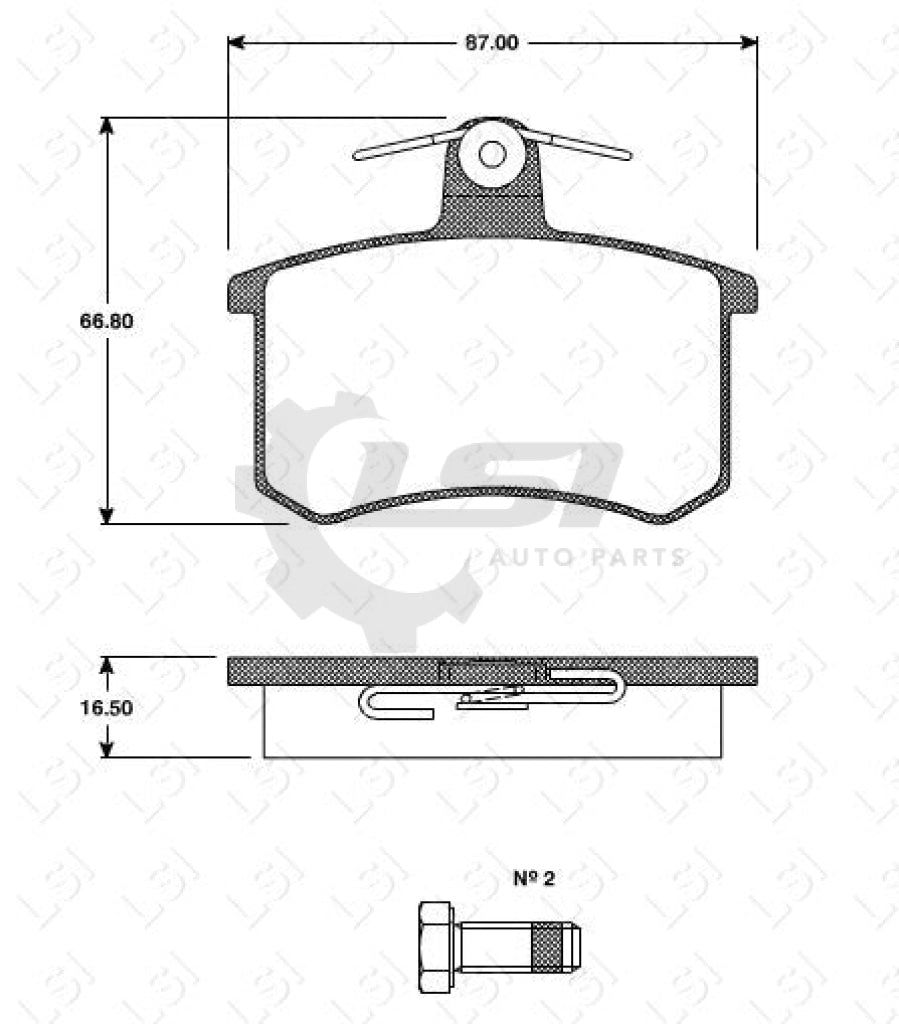 Roadhouse Brake Pads Rear Alfa Romeo/Audi/Fiat/Vw