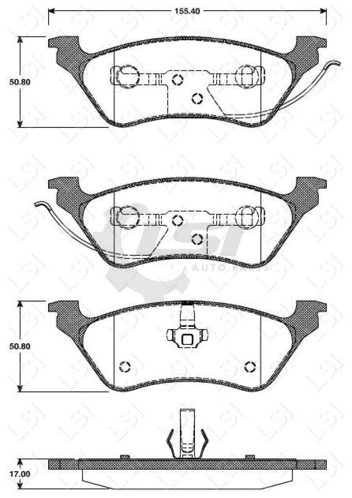 Roadhouse Brake Pads Rear Chrysler/ Dodge/ Jeep