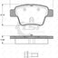 Roadhouse Brake Pads Rear Citroen/ Peugeot