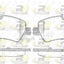 Roadhouse Brake Pads Rear Ford