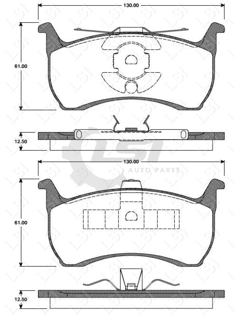 Roadhouse Brake Pads Rear Ford