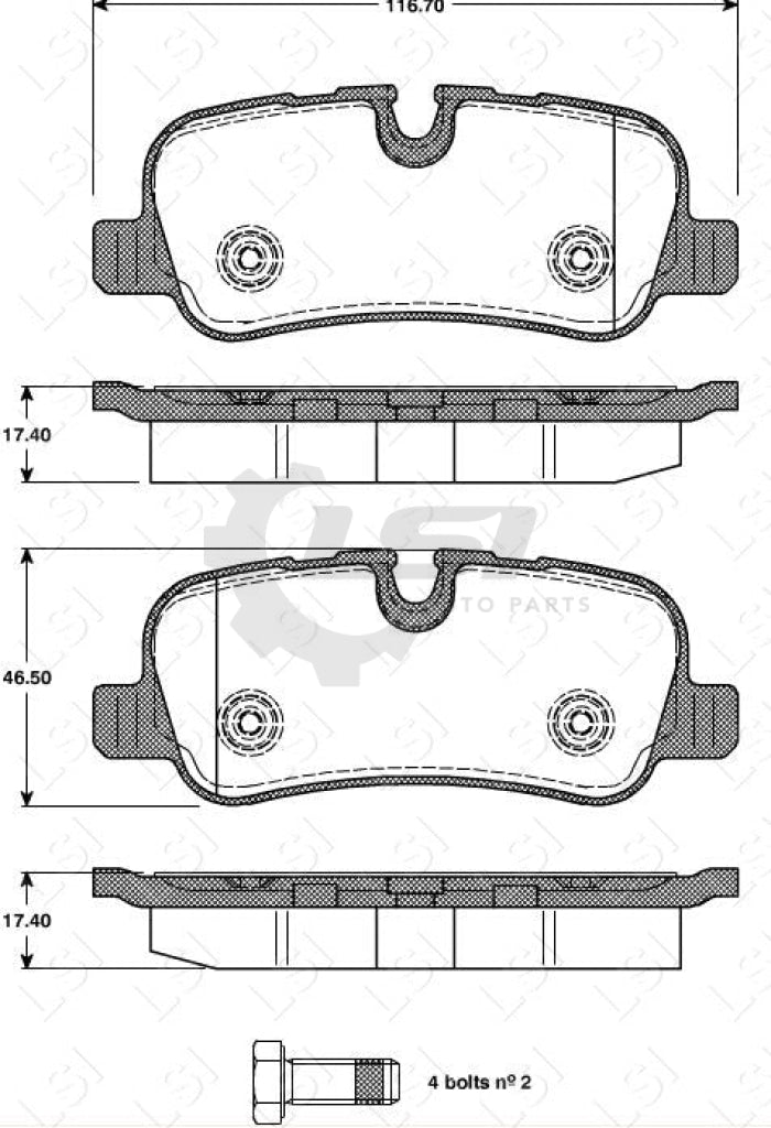 Roadhouse Brake Pads Rear Landrover