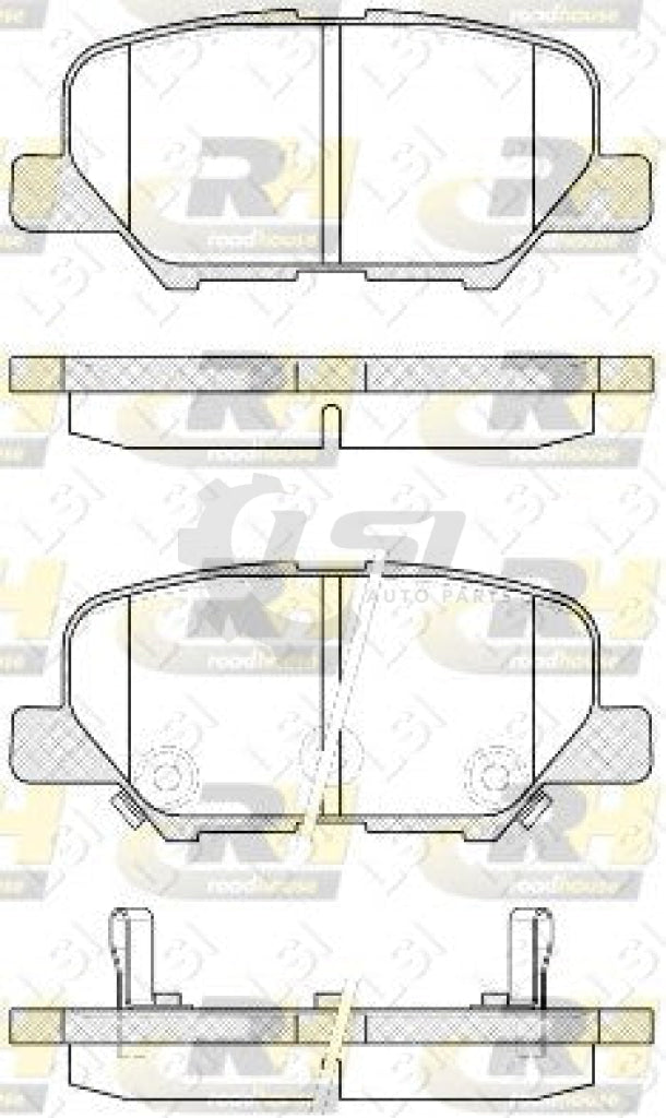 Roadhouse Brake Pads Rear Mazda 6/Mitsubishi