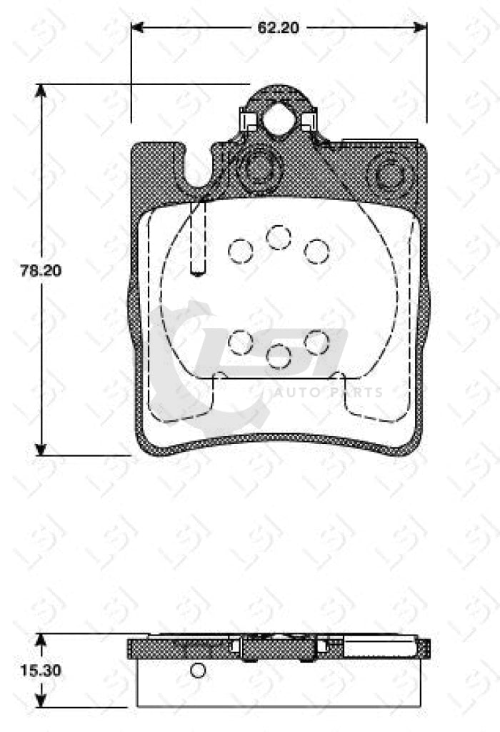 Roadhouse Brake Pads Rear/ Mercedes Benz