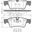 Roadhouse Brake Pads Rear Mercedes Benz