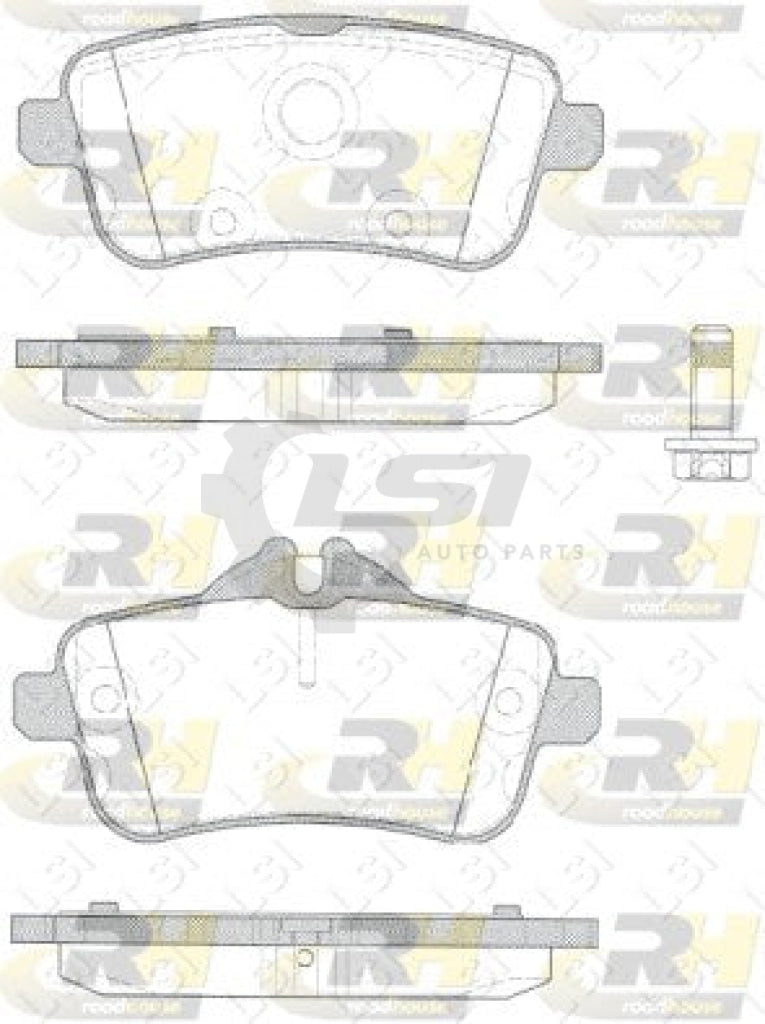 Roadhouse Brake Pads Rear Mercedes Benz Ml63 Amg