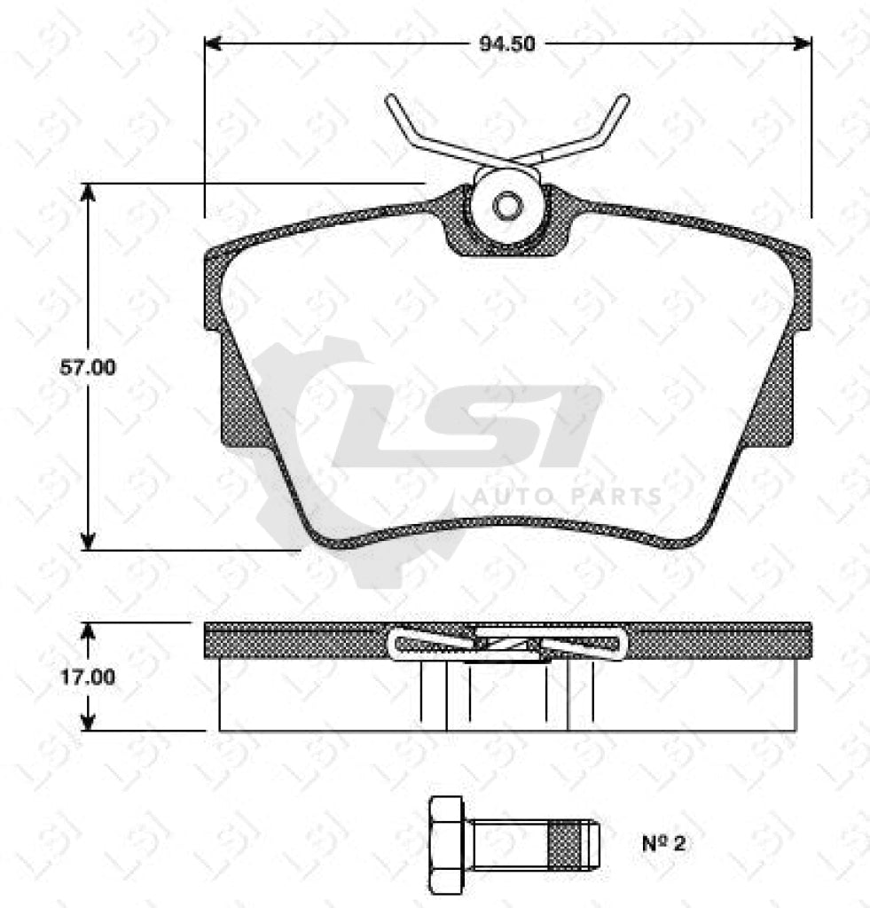 Roadhouse Brake Pads Rear Nissan Holden Renault