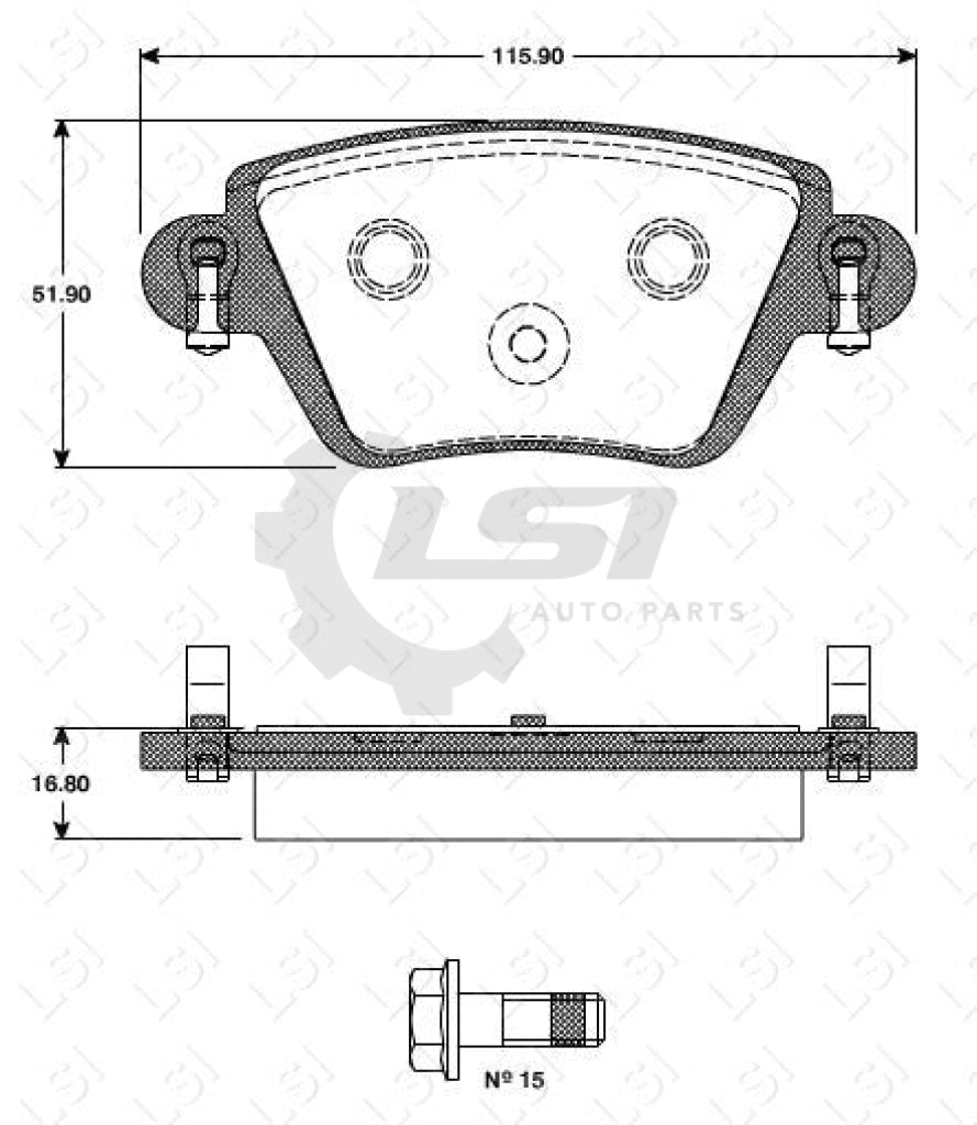 Roadhouse Brake Pads Rear Nissan/ Renault