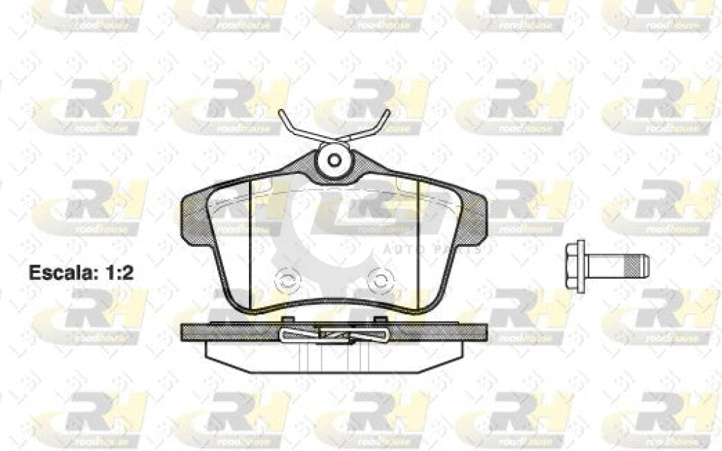 Roadhouse Brake Pads Rear Peugeot