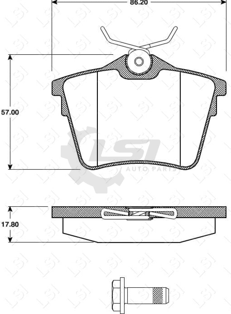 Roadhouse Brake Pads Rear Peugeot