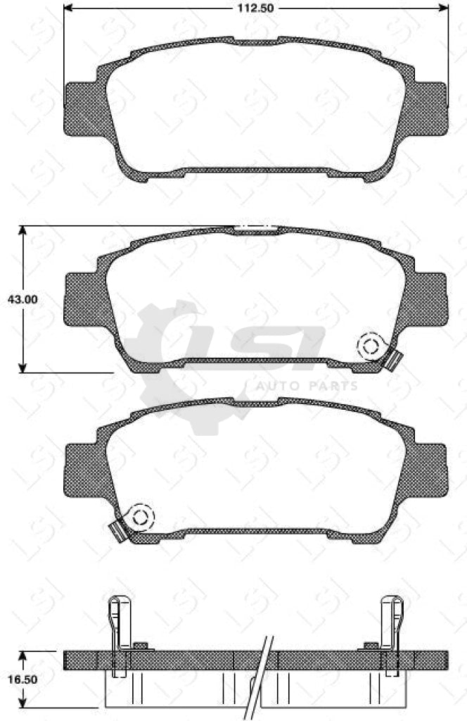 Roadhouse Brake Pads Rear Toyota