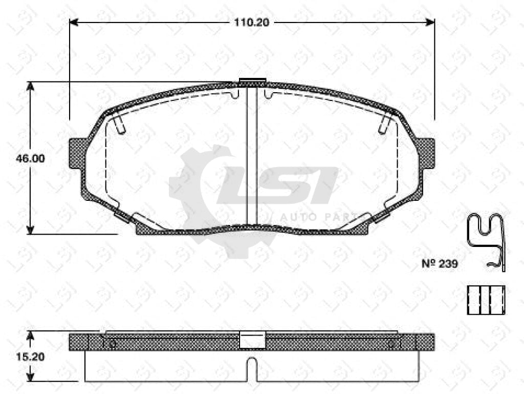 Roadhouse Ceramic Brake Pads Fr Mazda