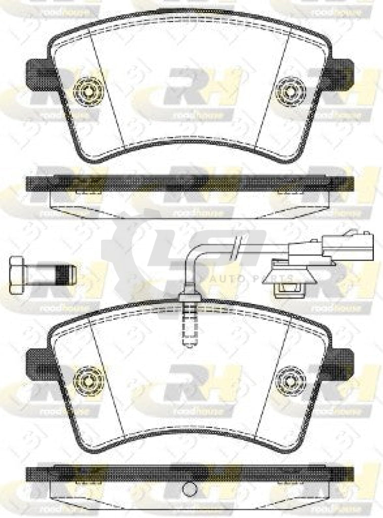 Roadhouse Disc Brake Pads Front Renault Sensor 230Mm