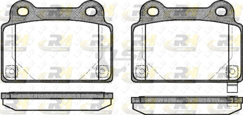 Roadhouse Disc Rotor Rear Evo 08- Brake Pads
