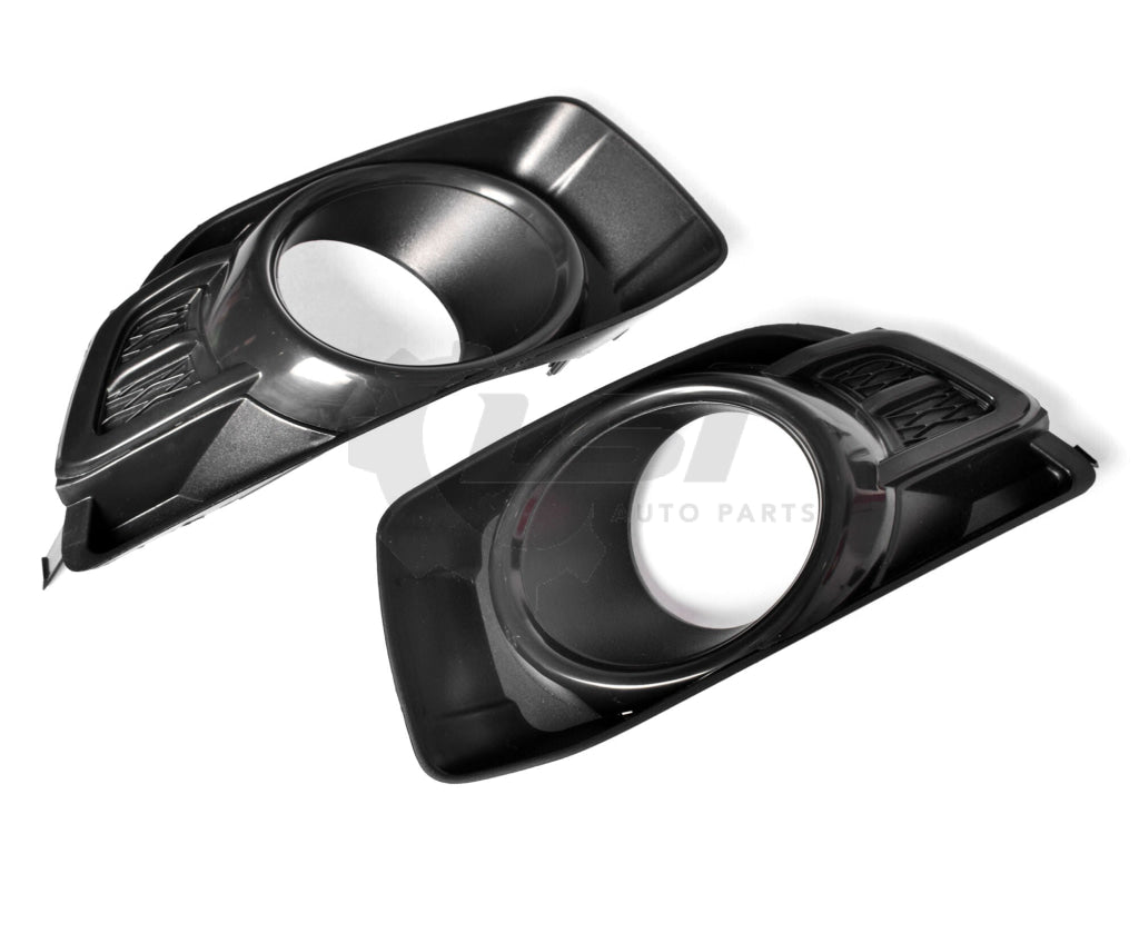 Set Pair Fog Light Bezel Covers Black For Ford Falcon FG MK2 11~14 XR XR6 XR8 Fog Light Cover