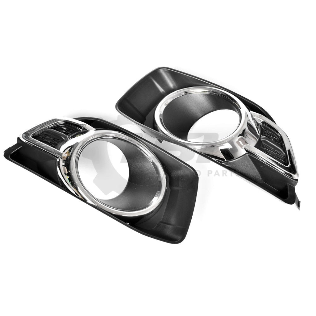 Set Pair Fog Light Bezel Covers Chrome For Ford Falcon FG MK2 11-14 XR XR6 XR8 Fog Light Cover