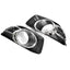 Set Pair Fog Light Bezel Covers Chrome For Ford Falcon FG MK2 11-14 XR XR6 XR8 Fog Light Cover