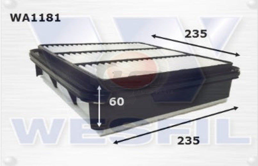 Wesfil Air Filter For Holden Colorado Rodeo Mitsubishi Challenger Triton L22