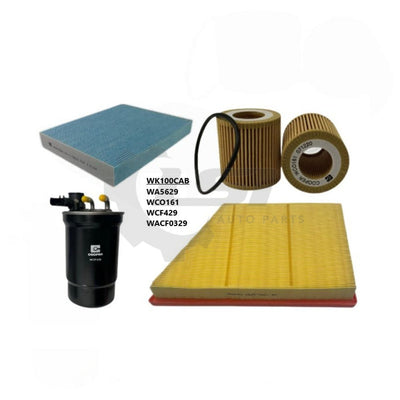 Wesfil Air Oil Fuel Cabin Filter Kit WK100CAB for Ford Ranger XL Super CAB 2.0L P02S YN2S 2022-on Filter Kit