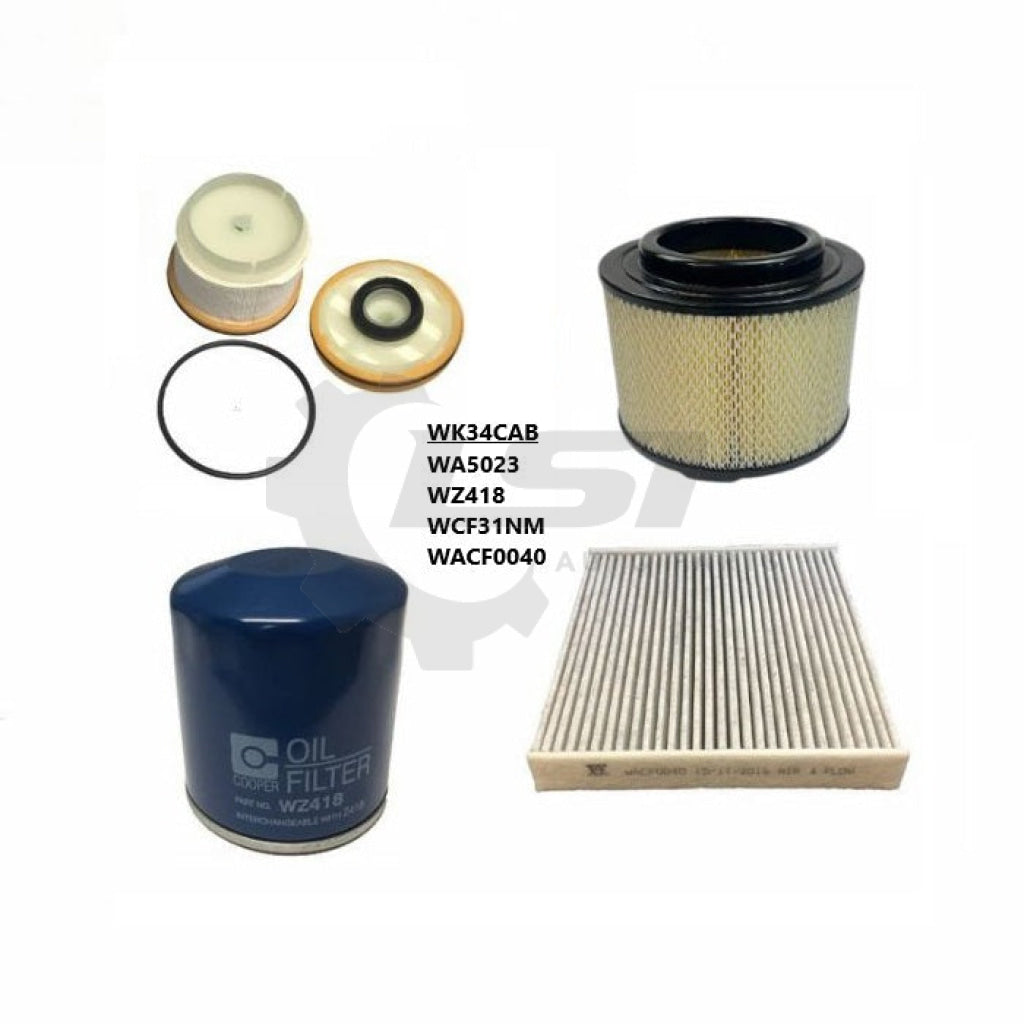 Wesfil Cabin Filter Service Kit WK34CAB for Toyota Hilux 2005-2015 KUN16/26 (RSK2) Filter Kit