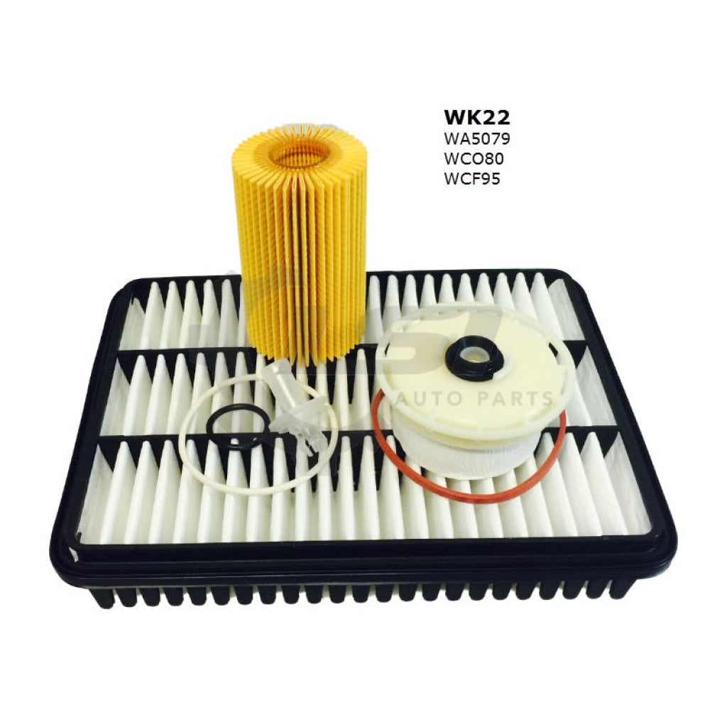 Wesfil Filter Kit WK22 for Toyota Landcruiser 03/2007-12/2019 VDJ70 Filter Kit
