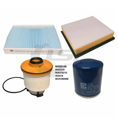 Wesfil Air Pollen Oil Fuel Cabin Filter Kit WK90CAB for Toyota Hiace GDH320 GDH322 GDH321 1GDFTV Filter Kit