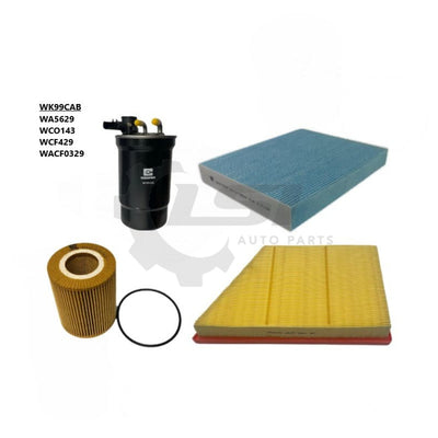 Wesfil Air Pollen Oil Fuel Cabin Filter Kit WK99CAB for Ford Everest UB BFWS 06/2022-on Filter Kit