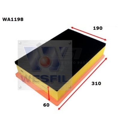 Wesfil Oil Air Filter Set For Volkswagen Transporter Multivan T5 Service Kit