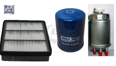 Wesfil Oil Air Filter Set For Hyundai Terracan Service Kit