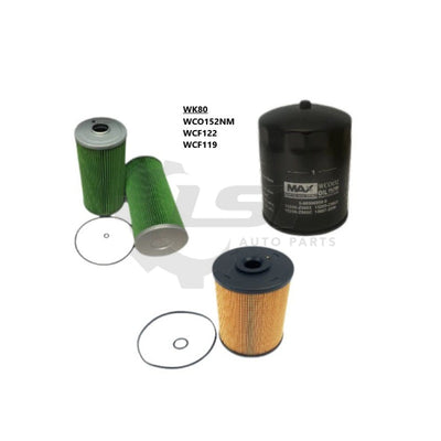 Wesfil Air Oil Fuel Filter Kit WK80 for for Hino 500 Series 2011-2018 F (RSK121) Filter Service Kit
