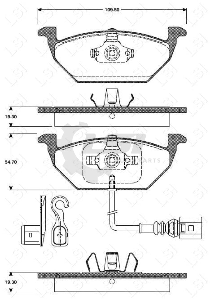 Roadhouse Brake Pads Fr Audi/ Skoda/ Vw